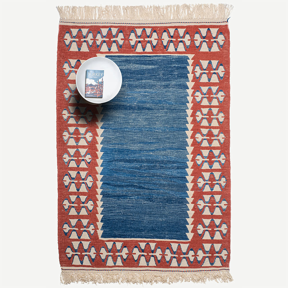 kıyı el dokuması kilim 2,47 m2 resmi