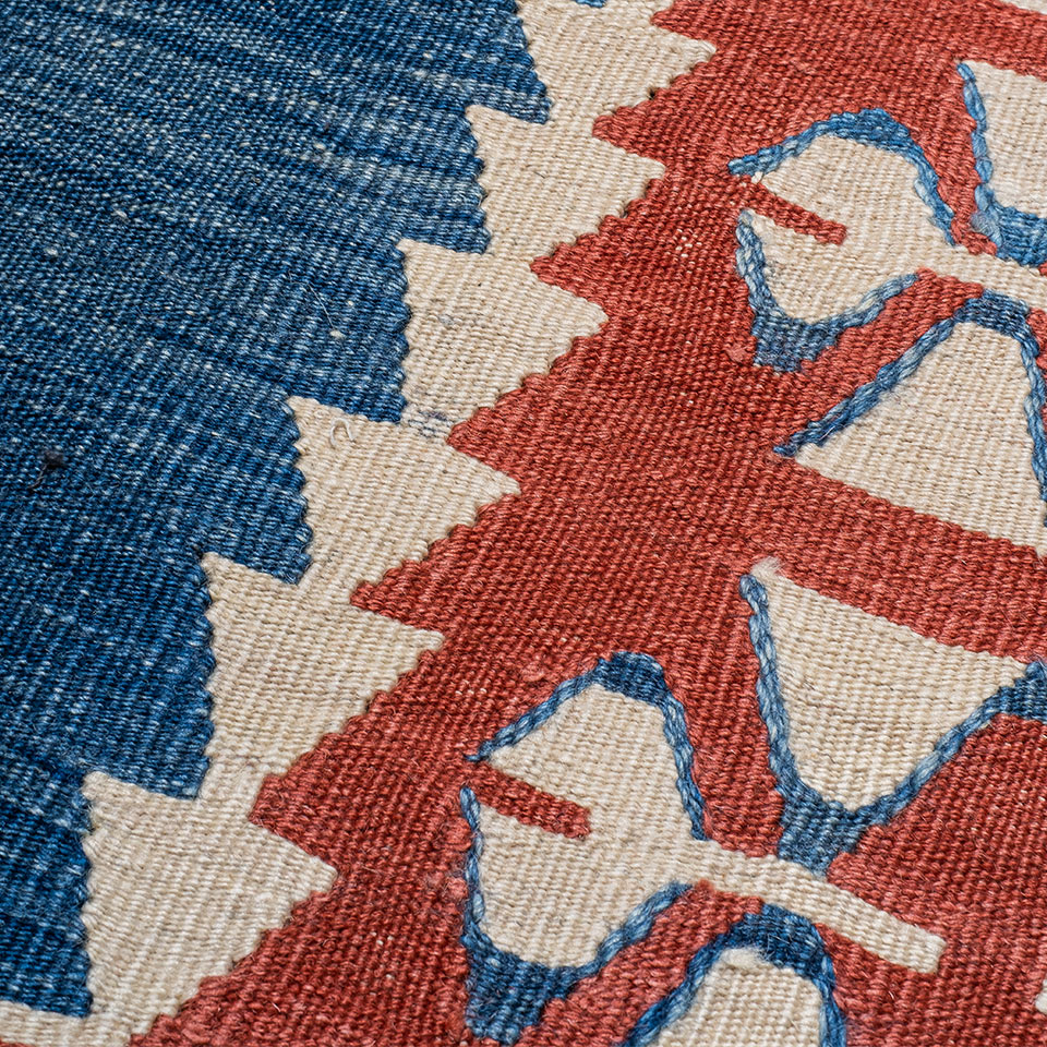 kıyı el dokuması kilim 2,47 m2 resmi