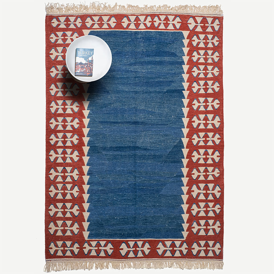 kıyı el dokuması kilim 3,91 m2 resmi