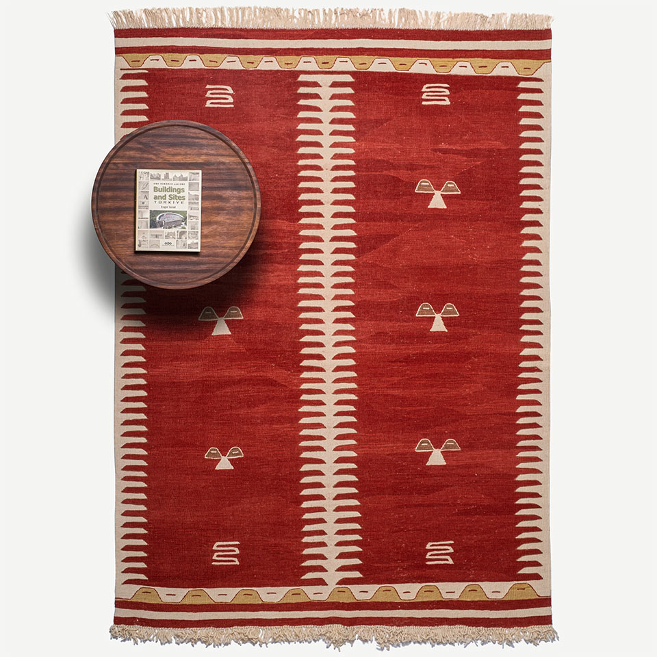 tırnak el dokuması kilim 3,80 m2 resmi