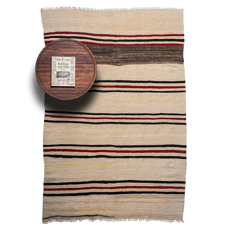 çizgili el dokuması kilim 3,20 m2