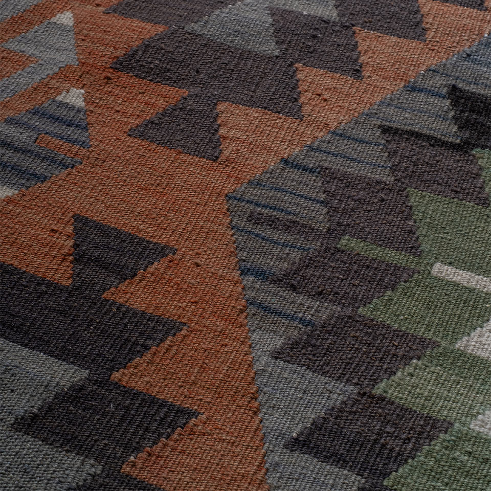 vintage kaş barak el dokuması kilim 5,91 m2 resmi