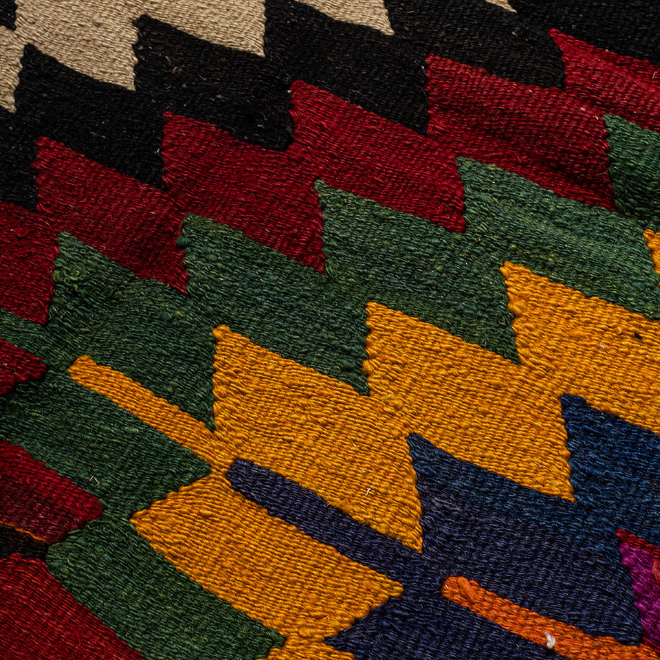 vintage antalya el dokuması kilim 4,54 m2 resmi