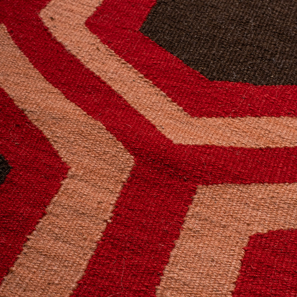 honeycomb el dokuması kilim 160x230, 3,70 m2 resmi