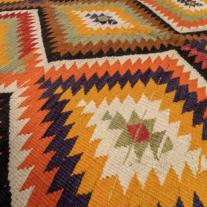 vintage antalya barak el dokuması kilim 3,60 m2 resmi